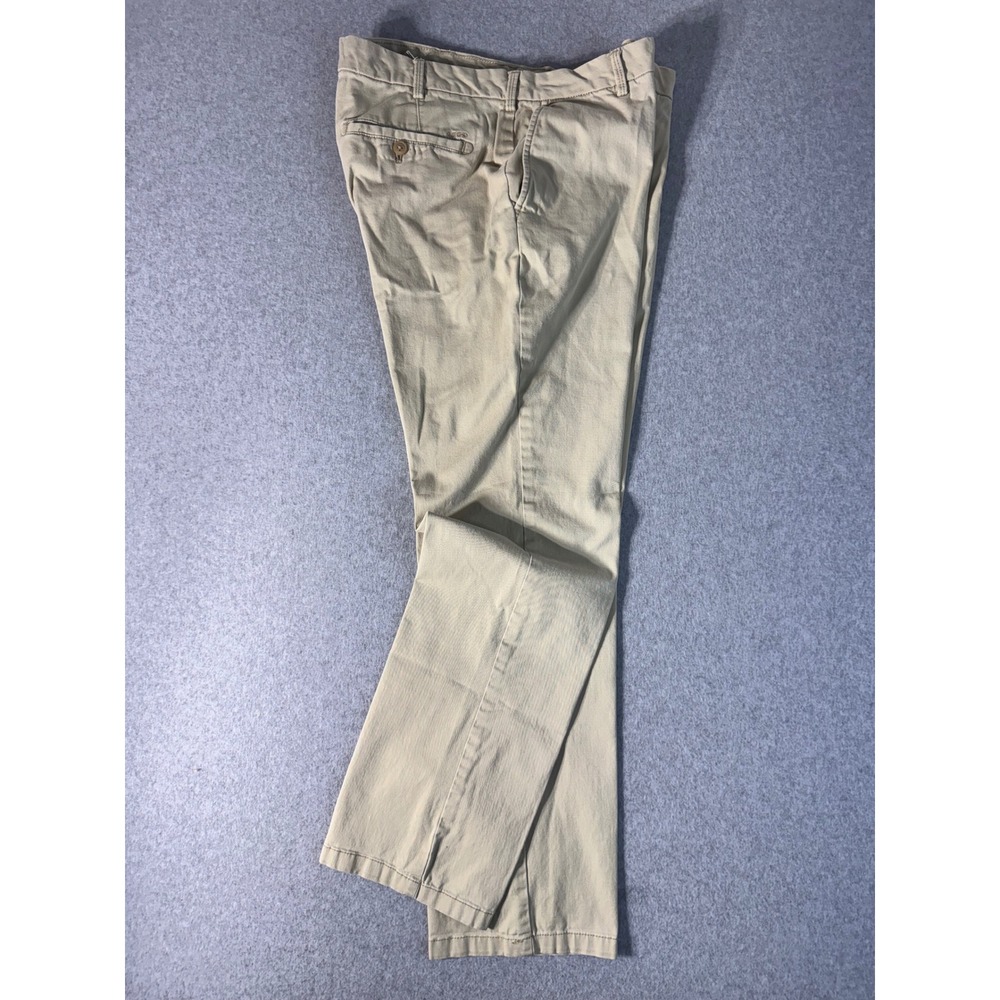 IZOD Saltwater Mens 34x32 Khaki Tan Straight Leg Chino Pants SP45570952